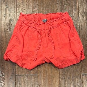 Size Medium - Aerie High Waist Red Ruffle Shorts